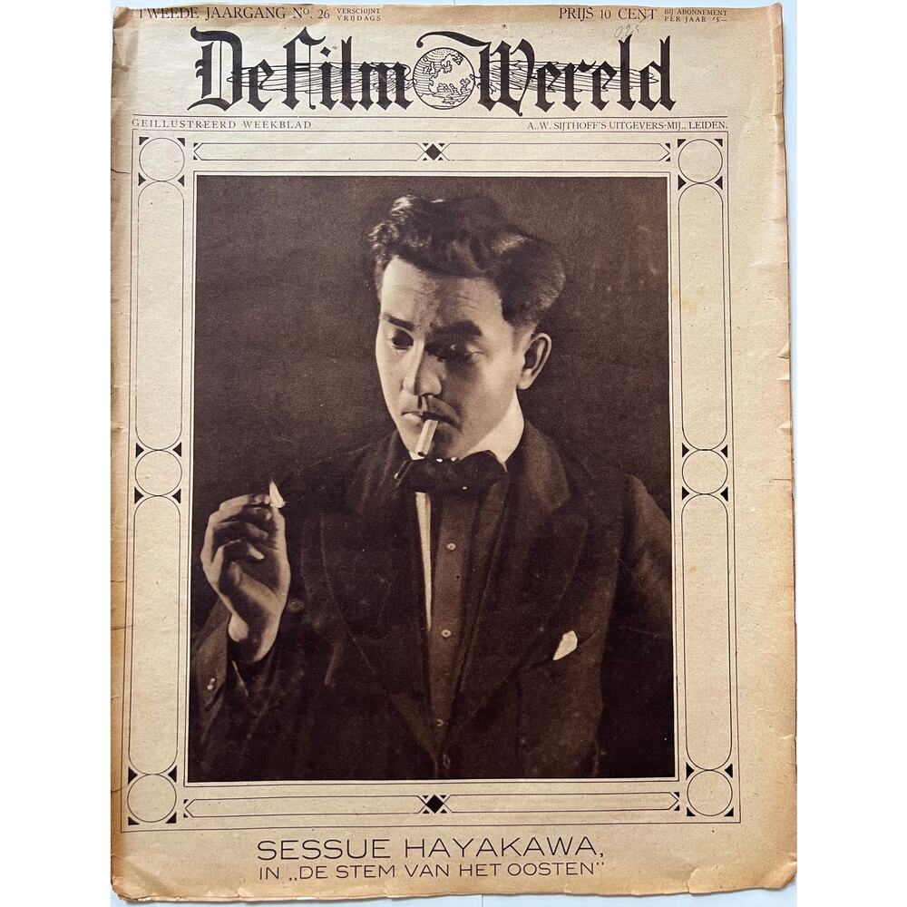 SUPER RARE 1918 Sessue Hayakawa Magazine Call of the East Hollywood Japanese